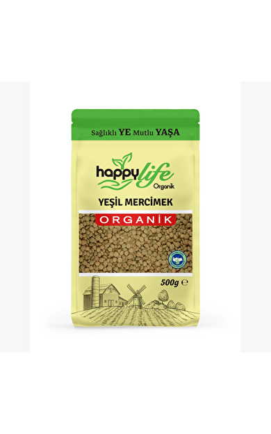 Happylife Organik Yeşil Mercimek 500 Gr